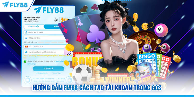 Hướng dẫn FLY88 cách tạo tài khoản trong 60s